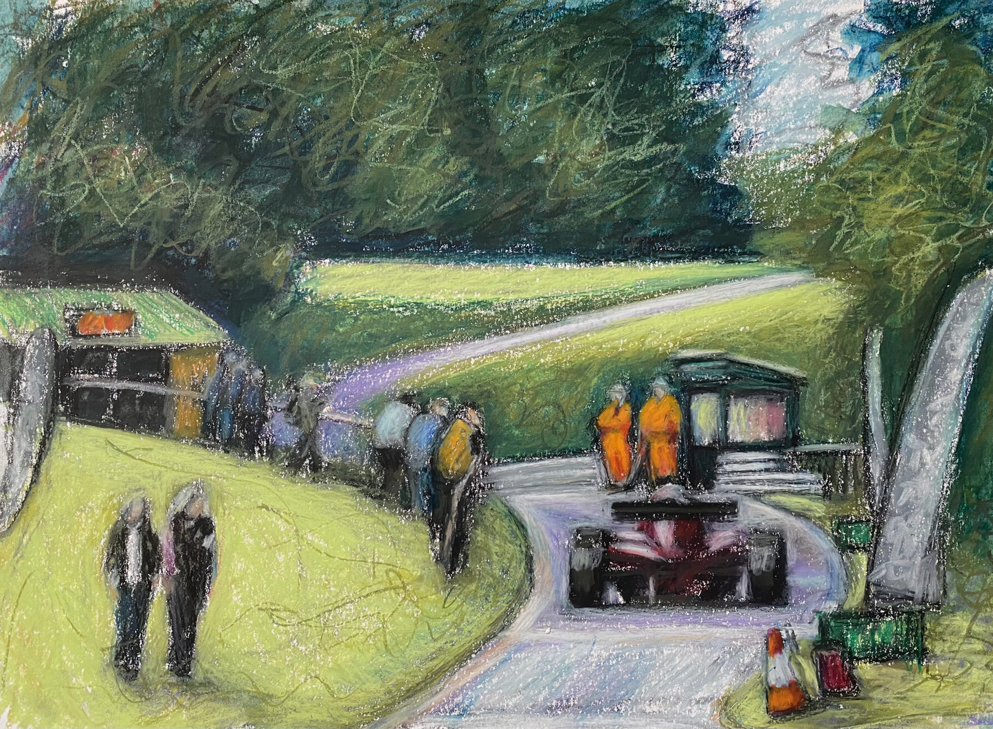 Greetings Card - The Start, Loton Park Hillclimb