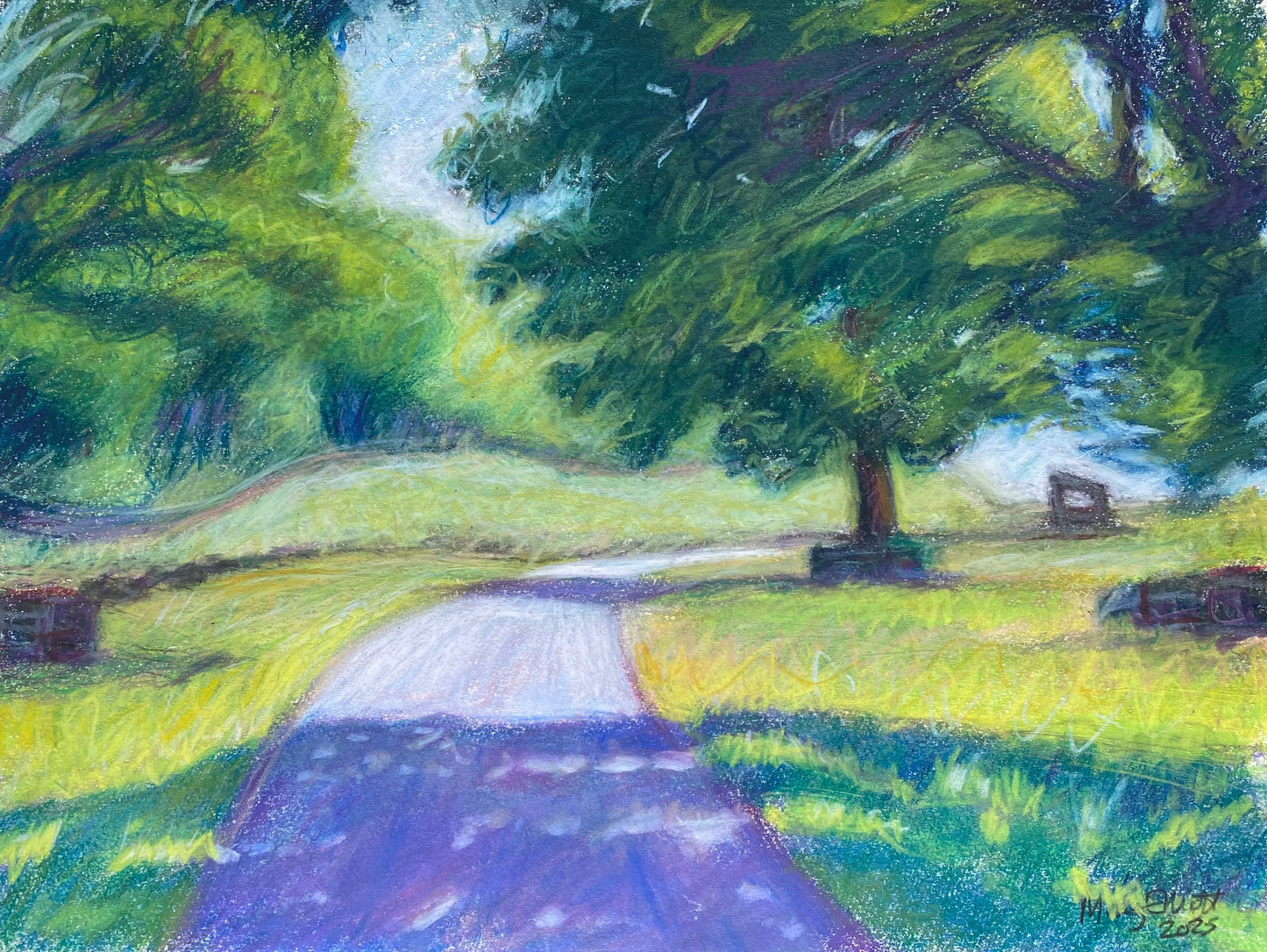 Greetings card - Cedar Straight, Loton Park Hillclimb