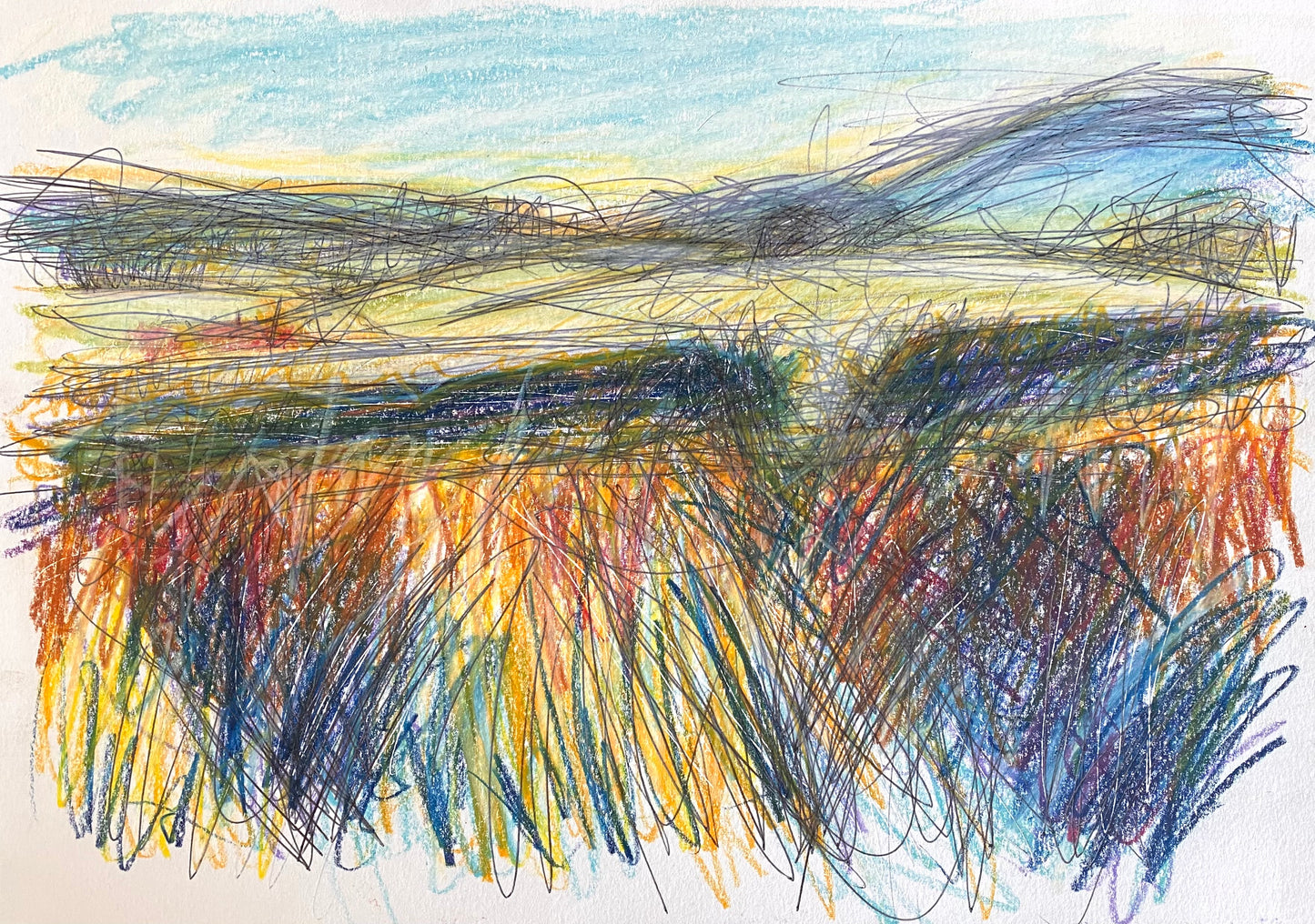 Early morning, garden and Wrekin