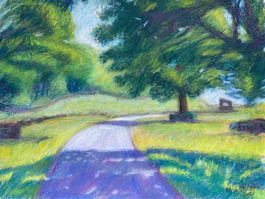 Greetings card - Cedar Straight, Loton Park Hillclimb