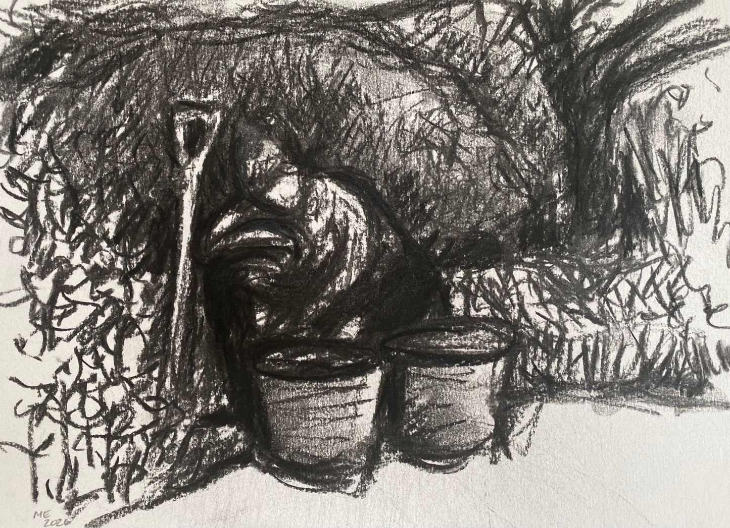 Sue and two trugs