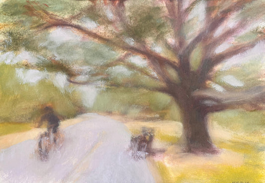 Cyclist and The Giant