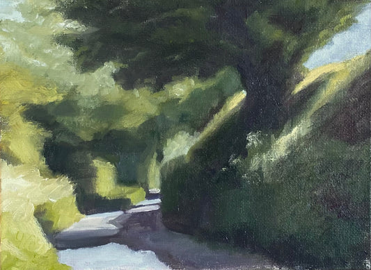 Looking up the lane